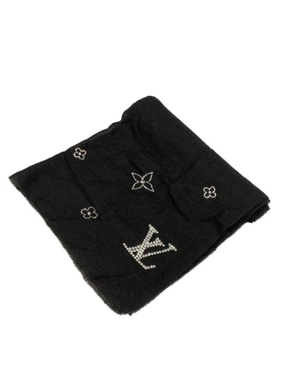Louis Vuitton Shawl Etole Monte Carlo Noir Black Cashmere Scarf